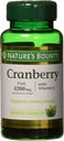 Natural Bounty Cranberry, Suplemento de saúde de ervas com vitamina C, Suporta saúde urinária, 4200mg, 120 Softgels