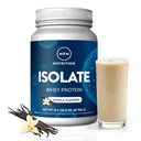 MRM Nutrition Isolate Whey Protein □ Vanilla Flavored □ 24g Protein □ Adicionado BCAAs + Glutamina com Enzimas Digestivas
