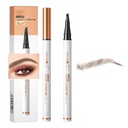Q707 4 Tipped Precise Brow Pen – Lápis à prova d'água para sobrancelhas naturais e definidas – Fácil de usar, adequado para todos os níveis de habilidade (2# Café escuro)