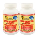 Sunshine Naturals Super Suplemento Digestivo. Carvão de Ox Bile e ativado para suporte digestivo, alívio de inchaço, limpeza de tripa, absorção de nutrientes e bem-estar geral. 100 Comprimidos. Embalagem de 2