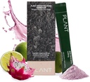 PLANTA Vegan Colágeno Peptide, Kombucha em pó, Probioítica, Vitamina C □ 2000mg Tripéptide Vegetarian Colágeno Booster, Lime de fruta-do-drago 15 pacotes, Gut & saúde da pele anti-envelhecimento Hydration Drink Mix