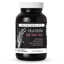 Rice de fermento vermelho durável – Orgânico 1.600 mg Força extra + CoQ10 Fitossoma – Suporta Colesterol saudável, Coração, Lipídeos e Circulação – Doutor Formulado, Não-GMO, Vegan, Made in USA (60 Cápsulas).