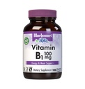 Bluebonnet Vitamina B1 100 mg - Suporte ao humor e energia Vitaminas para Mulheres e Homens* - Thiamin HCl - Não-GMO, Vegan, Kosher, Sem glúten - Soy & Dairy-Free - 100 Cápsulas vegetais, Fornecimento de 100 dias