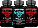 Prime Labs Prime Test (2 Pack) + L óxido nítrico arginina (60 Count)