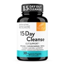 Sandhu's 15 Dia Gut Cleanse Colon Detox para Mulheres e Homens Apoia Colon Cleansing & Digestive Health; Senna, Cascara Sagrada, Psyllium Husk & Probióticos; 30 Cápsulas Suplemento dietético, suprimentos de 15 dias