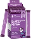 KEY NUTRIENTS Multivitamin Electrolytes Powder Packets - Delicious Acai Berry 20 Pack Hydration Packets - Travel Hydration Powder - Sem açúcar, Sem calorias, Gluten Free - Made in USA
