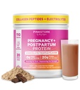 Pink Stork Gravidez e pós-parto de proteína em pó para as mulheres, 20g Whey & Colágeno, pré-natal e amamentação Mistura de Shake Protein para Energia, Recuperação e Hidratação, Chocolate, 15 Servings