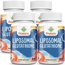 2400MG Glutationa lipossómica, com vitamina C, cardo de leite e ácido alfa-lipóico, antioxidantes mestre, L-Glutationa pura reduzida - sistema imunológico, reparo celular, energia, alta absorção, 240 Softgels
