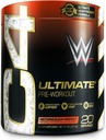 Cellucor C4 Ultimate x WWE Pre Treino Pó Nectarine Guava Knockout - Açúcar Suplemento de energia pré-treino gratuito para homens e mulheres - 300mg Cafeína + 3,2g Beta Alanine + Criaturas patenteadas - 20 Servimentos