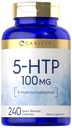 Carlyle 5HTP (100 mg) 240 Cápsulas (5 Hydroxtriptofano) Não- OGM e Suplemento sem glúten