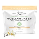 Músculo Festival Feita de grama Micellar Caseína Pó de proteína, Pastura levantada e hormônio livre, lenta digestão Caseína proteína - Suporta Overnight Recuperação muscular, Pó de proteína sem glúten - baunilha, 4lb
