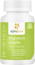 Complexo de Magnésio com Verdes, Glicinato de Magnésio, Gluconato de Magnésio e Malato de Magnésio Forneça 250 mg de Magnésio Elemental por Serviço, Testado por Terceiro. Mais cinco verdes ricos em magnésio