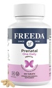 FREEDA Vitamina pré-natal - Kosher Pré-natal - Vitaminas pré-natais com ferro, ácido fólico pré-natal, colina, vitamina D - um suporte pré-natal diário multivitamínico para mulheres grávidas e lactantes (250)