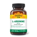 País Vida L-Arginina Caps com vitamina B-6, 500mg, 100 Cápsulas Vegan, Certificado Gluten Free, Certificado Vegan