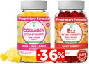 Pacote de pastilhas de colagénio e biotina Lunakai - Vitaminas para cabelo, pele e aparência juvenil - Suplementos de proteína antienvelhecimento não-GMO para homens e mulheres - 30 dias de fornecimento