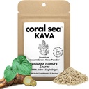Instant Kava Kava Drink Tea Powder Vanuatu Noble Kava Root - Nootropic Drink Mix Quick Pocket Tamanho Cafeína Free Authentic Flavor - Vulcano Island's Secret 25 Servings