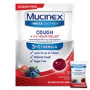 Mucinex Instasoothe Sugar Free Cough Drops, Tosse Medicine for Adults with Dextromethorphan HBr, Non Mentol Cough Drops, Tosse Supressant Lozenges, Mixed Berry Medicated Cough Drops, 40ct