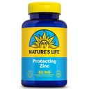 A VIDA DE NATURE Protegendo o Zinco 50mg com 2,5mg de cobre - Suplemento de zinco quelatado para o suporte imunológico, saúde óssea, função muscular e apoio à saúde do coração, 60 dias de garantia, 250 Servings, 250 comprimidos