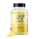 Botânicos incríveis Zesty Lemon Kava Gummies - 250mg por Gummy - Ajuda natural para o sono para relaxar e descansar noites, Não-GMO, Vegan, Sem glúten - 30 Gummies