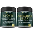 Pacote 7in1 Cloves Suplemento e 5in1 Ashwagandha Shilajit