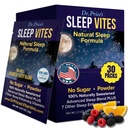 Vitaminas do Dr. Price Ajuda natural para o sono - Suplemento do sono - Melatonina para o sono - 30 Pacotes - Ajudas para o sono Adultos, triptofano, calmante pó de magnésio, suporte não drowsy sono