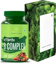 Complexo Vitamina B 100% RDA - 200 comprimidos/cápsulas - Suplemento Vitaminas B (B1, B2, B3, B5, B6, B7, B9, B12), Verde