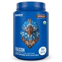 BIRDMAN Falcon Vegan Protein Powder Organic, Stevia & Sugar Free, Proteína baseada em plantas, Baixo carboidrato, Dairy Free, Keto, Proteína de soro de leite não, Probiótico, Proteína de Ervilha