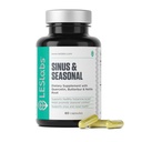 LES Labs Sinus & Sazonal – alívio do sono, saúde nasal, resposta equilibrada à histamina, pulmões limpos e saúde respiratória – Butterbur, Quercetin, Nettle Root & Bromelain – suplemento não-GMO – 60 cápsulas
