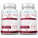 Aprovado Science® CoQ10 MD - Força Extra 300mg CoQ10 Puro com BioPerine® para Absorção Mais Rápida - Suporte Optimal - Fonte de 6 meses