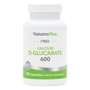 NaturesPlus PRO Cálcio D-Glucarato (CDG) 600 mg - 90 Cápsulas - Não-GMO, Vegan, Gluten Free, Soy Free - 90 Servimentos