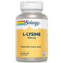 SOLARAY L Lysina 500 mg Cápsulas - Suplemento de Aminoácidos Essenciais de Forma Livre - Suporte de Bem-Estar Poderoso com L-Lysine Amino Acid - Lab Verificado, Garantia de 60 dias, 120 Servings, 120 VegCaps