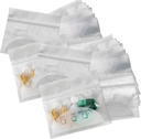 Sacos de Pill Pouch - (Pacote de 400) 3" x 2,75" - BPA-Free, Poly saco descartáveis comprimidos Zipper Baggies, Daily AM PM Travel Medicine Organizer Storage Pouches, Melhor limpa reutilizável com etiquetas de escrita