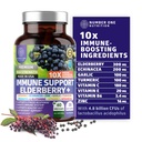 Premium 10 em 1 Suplemento de Suporte Imune [10 Ingredientes Potentes] com Elderberry, Vitamina C, Echinacea, Zinco e Probiótico para Suporte Imune, Gut Saúde e melhor digestão, 60 Veg Caps