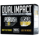 NDS Nutrition Maximum Strength Dual Impact Stack - Kit de perda de peso poderoso 2-em-1 combina alta energia de gordura queimado XT termogênico com CLA Censor Premium Toner Corpo (60 Caps & 90 Softgels)
