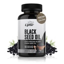 Pure Organic Cold-Pressed Black Seed Oil Cápsulas - Vegan Non-GMO Pure Nigella Sativa Black Cumin Seed Oil for Beauty Immunity & Global Wellness Support - Thymoquinone-Rich 1000mg Serving (60 dias)