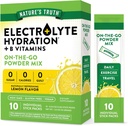 Nature's Truth Electrolyte Powder Packets (em pó) 10 Pack (em pó) Sugar Free (em pó) Vegan, Non-GMO & Gluten Free Drink Mix Supplement