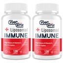 Suplemento de suporte imunológico lipossômico para adultos, complexo com L-Lysine 1.500mg, vitaminas, minerais e extratos de ervas, mistura de bem-estar diário abrangente para homens e mulheres - 240 Cápsulas