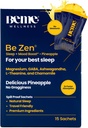BeMe BeZen Sono Aid Supplement Natural Sem Melatonina - 2X Absorção do Que Comprimidos - Sono Aids para Adultos com Magnésio, Ashwagandha, Camomila, L-Theanina & GABA - Delicioso Abacaxi