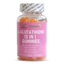 L-Glutationa 13 em 1 chicletes, 1200mg, Reduzir rugas e antienvelhecimento, 60 contagem