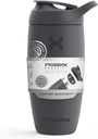 Promixx Pursuit Shaker garrafa isolado de aço inoxidável garrafa de água e copo shaker, 18 onças, grafite cinza