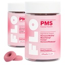 O Positiv FLO PMS Gummies for Women - Proactive PMS Alívio - Alvos Hormonal Breakouts, Bloating, Cãibras, & Mood Swings com Chasteberry, Vitamina B6, & Lemon Balm - PMS Gummies (Pacote de 2)