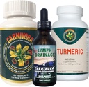 Jogo triplo de Carnívora - Suporte do sistema imunológico, Flush do sistema linfático, e Enhancement para juntas e digestion (Bundle com 1 garrafa Cada de Carnívora Vegi-Caps, Lymph Drainage, e Turmeric)