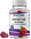 Greenfield Nutrições Halal Imune Apoio Gummies Elderberry para adultos - Suporta o seu sistema imunológico Naturalmente com Halal Zinco e Vitamina C Gummy - 60 Delicious Mixed Berry Gummies Halal Vitaminas