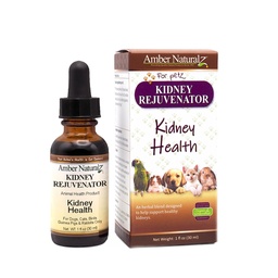 Amber NaturalZ Rejuvenescedor de Rim Suplemento de ervas para cães, gatos, pássaros, coelhos e guineenses porcos Suporta função normal do rim