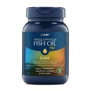 GNC Triple Strength Fish Oil Plus Joint Omega 3, 1000mg EPA e DHA, saúde do coração, mais rápido 5 dias de conforto, cérebro, pele e olho, antioxidantes e extratos botânicos, controle de arrotos de peixe, 30 serviços