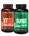 Queimador de gordura de fábrica Jacked & Testosterona Booster Stack para homens - Burn-XT Queimador de gordura termogênico & PRIMASURGE Booster de testosterona para homens