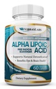 Alpha Lipoic Acid 600mg Cápsulas - Suplemento ALA de força extra - Melhores Cápsulas Vegetarianas Puras para Dor Nervo, Pele, Rosto, Eye and Brain Boost – Ajuda a manter a desintoxicação natural, Não-GMO