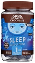 Bom dia Melatonina de Chocolate Escuro para Adultos [ 80 Conde ] - Comércio justo Não-GMO Chocolate Leite Escuro com Camomila e Melatonina 1 mg - Adulto Melatonina, Adulto Suplemento de Ajuda ao Sono Natural