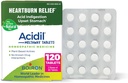 Comprimidos de Acidil de Boiron para alívio do refluxo ácido, azia, indigestão e estômago irritado - 120 contagem (2 pacote de 60)