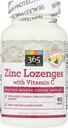 365 por Mercado de Alimentos Inteiros, Lozenge Zinco com Vitamina C, 90 quilates